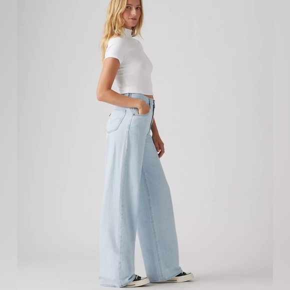 Levi’s Cinch Baggy Jeans Never Going To Change Light Wash 25x31 NWT - Picture 6 of 10